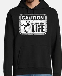 caution-slippery life-sign-danger