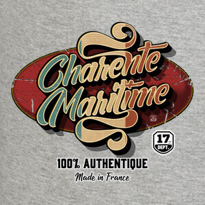 Camisetas charente-maritime vendimia retro