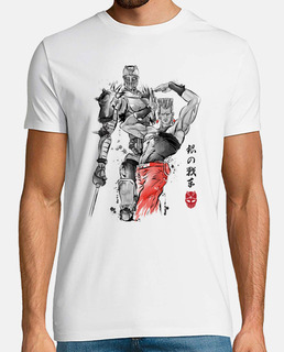 chariot en argent sumi-e