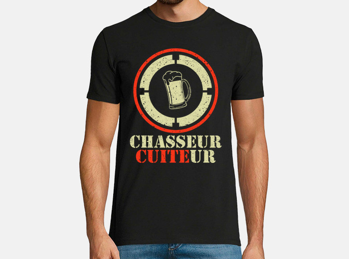 Cadeau chasseur original humour papa chasse drole chasseur T-Shirt