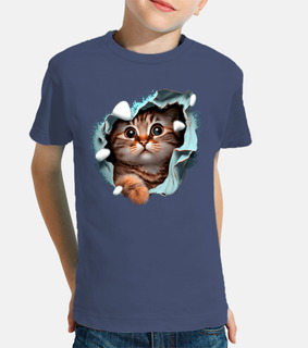 chat casse t-shirt minou