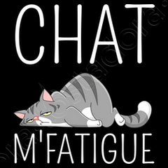 Chat m'fatigue.Cadeau humour chat fatigué.' T-shirt sport Femme