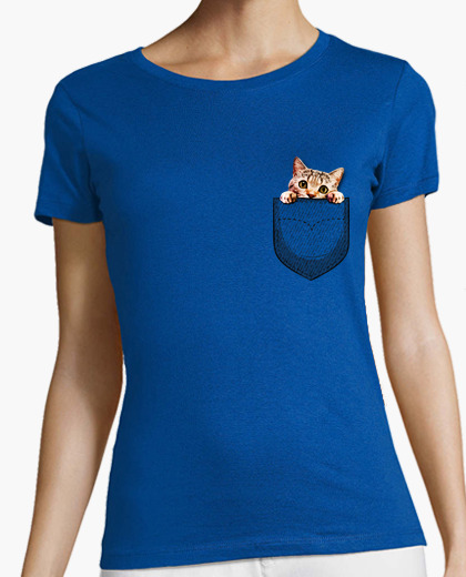 Tee Shirt Chat Dans La Poche Tostadora Fr