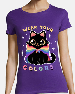 chat de fierté - drapeau lgbt - fierté w
