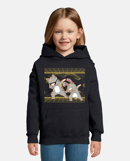 Chat et lapin dab disco, cadeau