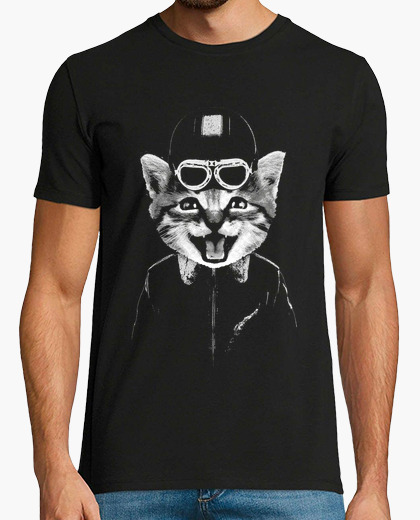 Tee Shirt Chat Motard Tostadora