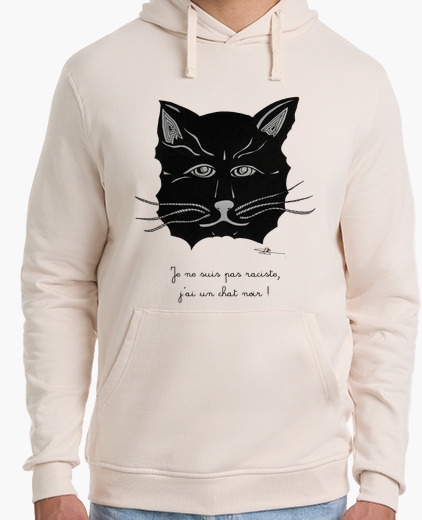 Chat Noir Humour Sweat Capuche Homme Tostadora Fr