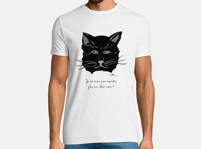 Tee shirt chat noir tee shirt homme tostadora