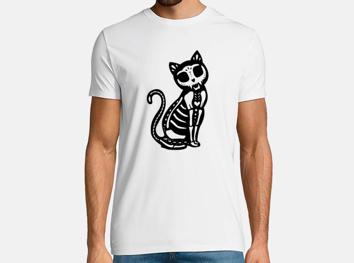 Tee Shirt Chemise Chat Macabre Mens Tostadora