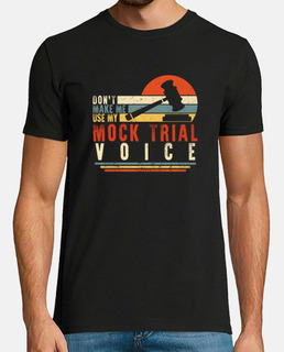 chemise de voix de procès simulé t-shirt de procès simulé cadeau de futurs avocats étudiant en droit