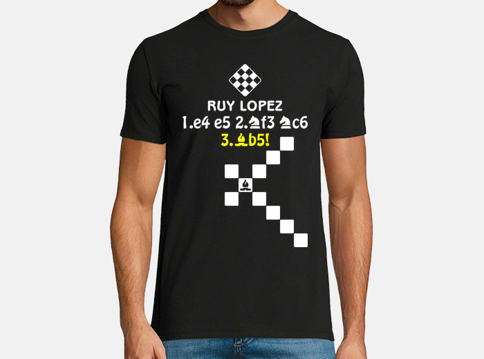 Chess - ruy lopez opening t-shirt