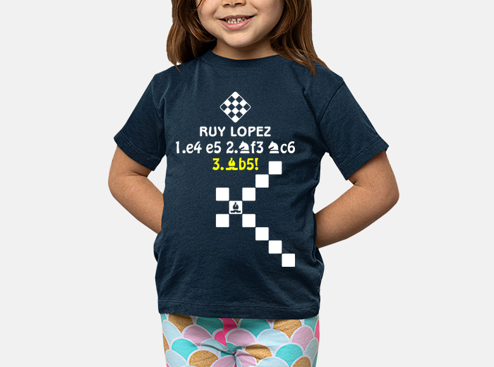 Chess - ruy lopez opening kids t-shirt