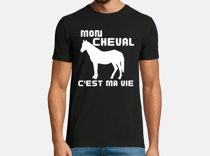 Cheval Fille Personnalisé Idée Cadeau Équitation' T-shirt sport Homme