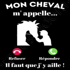 Cadeau Cheval, Mug Personnalisé - Mon Cheval M'Appelle Faut Que J