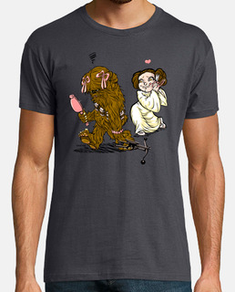 Chewie Leia camiseta