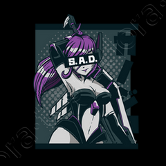 Camiseta chica anime triste con espada | laTostadora Camiseta chica anime triste con espada | laTostadora