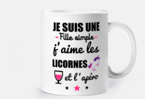 chica sencilla unicornio aperitivo