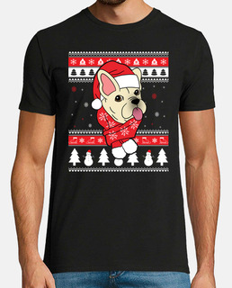 chien bouledogue français noël