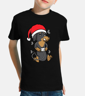Christmas Dachshund Dog Gamer Gaming
