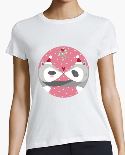Christmas raccoon t-shirt