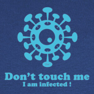 Tee-shirts CIADontTouchMeBleu
