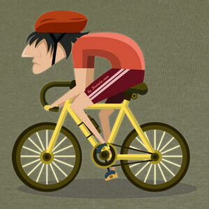 Camisetas Ciclismo de carretera - Maillot rojo