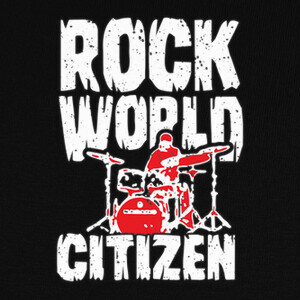 T-shirt cittadino del mondo rock