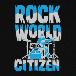 T-shirt cittadino del mondo rock