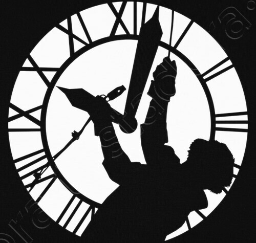 free shirt t vector kid Future) in shirt Doc Clock T Tower the the to (Back Brown