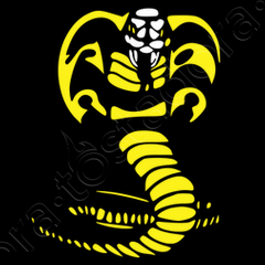 Cobra Kai - Felpa con cappuccio per bambini Karate, colore: Giallo Cobra Kai - Felpa con cappuccio per bambini Karate, colore: Giallo