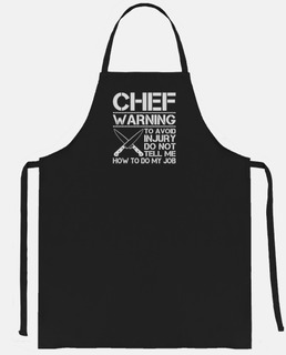 cocinero de advertencia