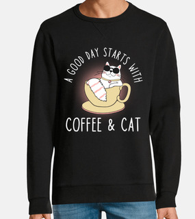 Coffee Cat Saying