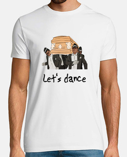 coffin dance meme t-shirt coffin dance, short sleeve white