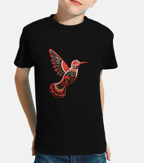 colibri haïda totem art originaire de