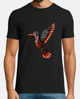 colibri haïda totem art originaire de