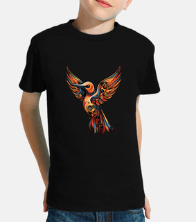 colibri haïda totem art originaire de