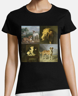 Collage de cuadros con perros