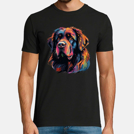 T-shirt colorato cane di terranova tostadora - Main Image