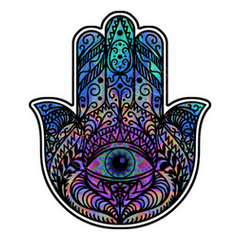 Trippy hamsa hoodie clearance