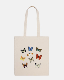 colorful butterfly print bag