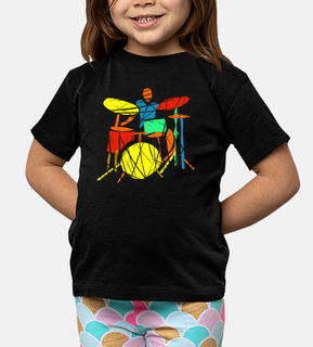 colorful musician drummer