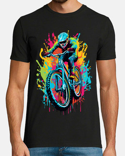 colorido ciclismo de montaña