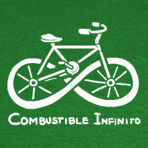 T-shirt bici ecologica a combustibile infinito