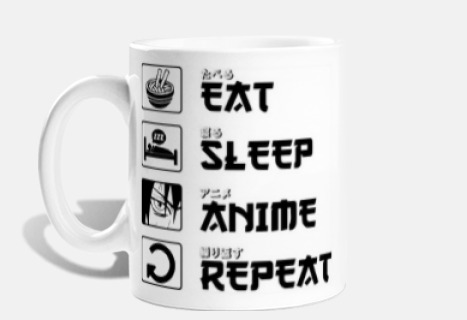 Comer, Dormir, Anime y Repetir