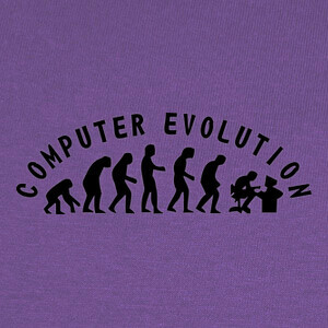 Camisetas Computer Evolution.
