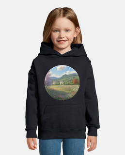 conception de cercle de veste pull enfant - monet impressionnisme