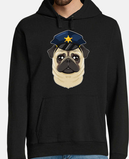 conduttore di cani carlino della polizi