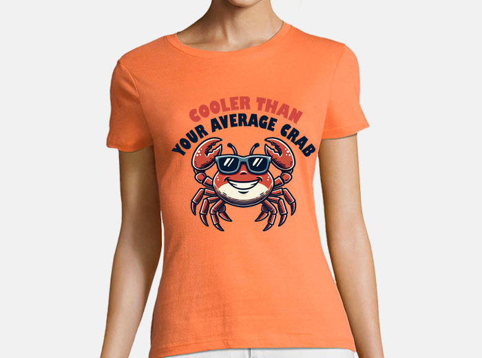 Cool crab wearing sunglasses t shirt tostadora
