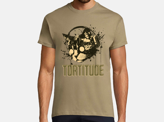 Cool music lover tortitude cat t shirt tostadora