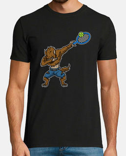 Cool Dabbing Werewolf Tennis Gift Idea